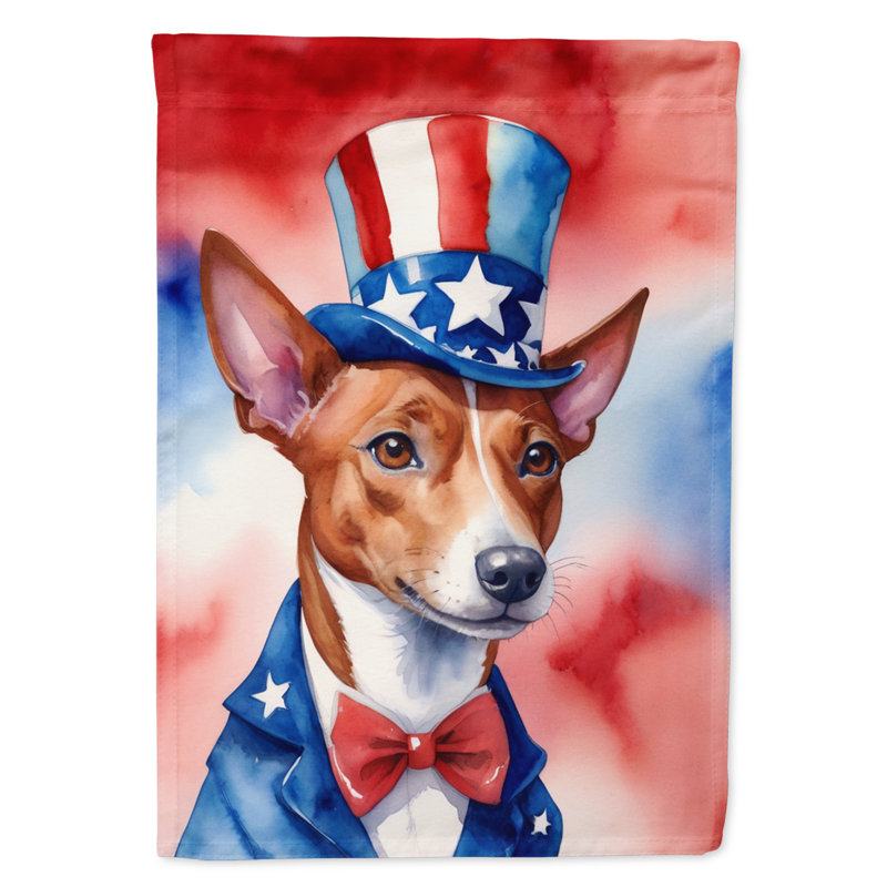 Drapeau patriotique du jardin américain, Basenji