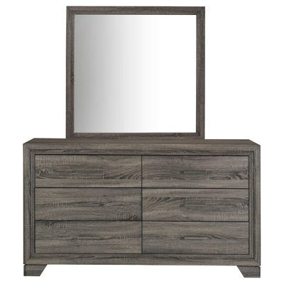  Commode 6 tiroirs et miroir Deimianas