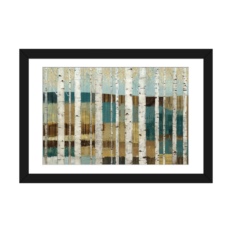 «Shimmering Valley», impression sur toile tendue, Papier d'art encadré noir, Blanc, H 24 po x l 32 po x P 1 po