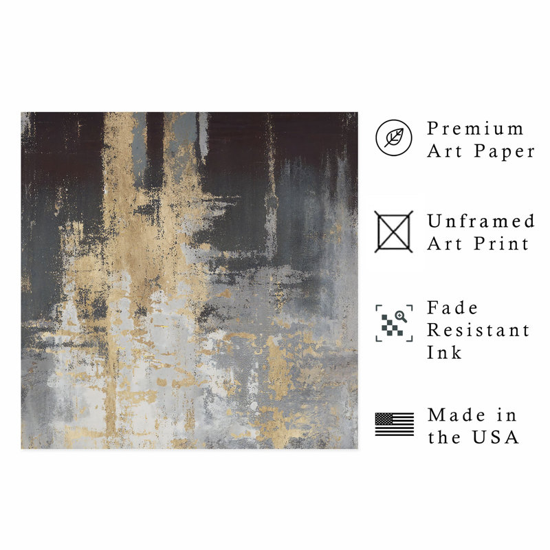 «Abstract Synchronicity of Color Transitional», reproduction d'art non encadrée, H 28 po x l 28 po