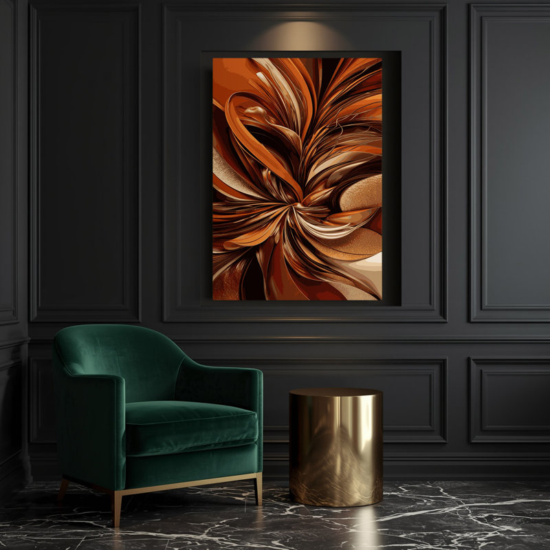 Art numérique sur toile, abstraction numérique 21, H 20 po x l 30 po