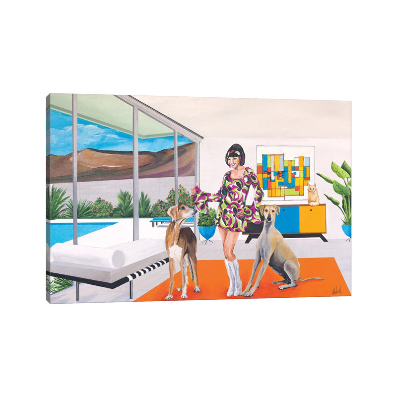 Debbie Does Disco - Print on Canvas, 101.6 cm H x 66.04 cm W x 1.91 cm D, Wrapped Canvas