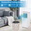 Climatiseur portatif 8 000 BTU 350 pieds carrés 3-en-1 ventilateur de déshumidificateur CA silencieux à télécommande auto-évaporante