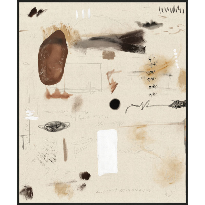 Rustic Chaos 1 - reproduction de cadre flottant sur toile