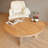 Gerco Solid Wood Round Farmhouse Coffee Table, Rustic Design-1133279840