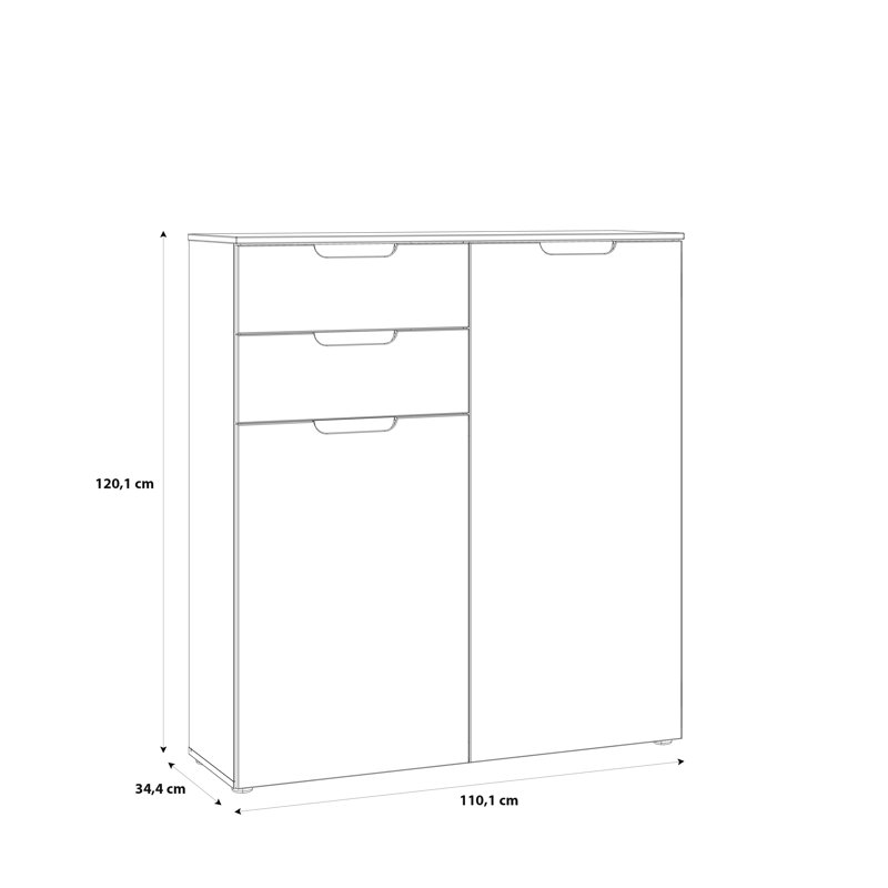 Raiana 110.1cm Sideboard