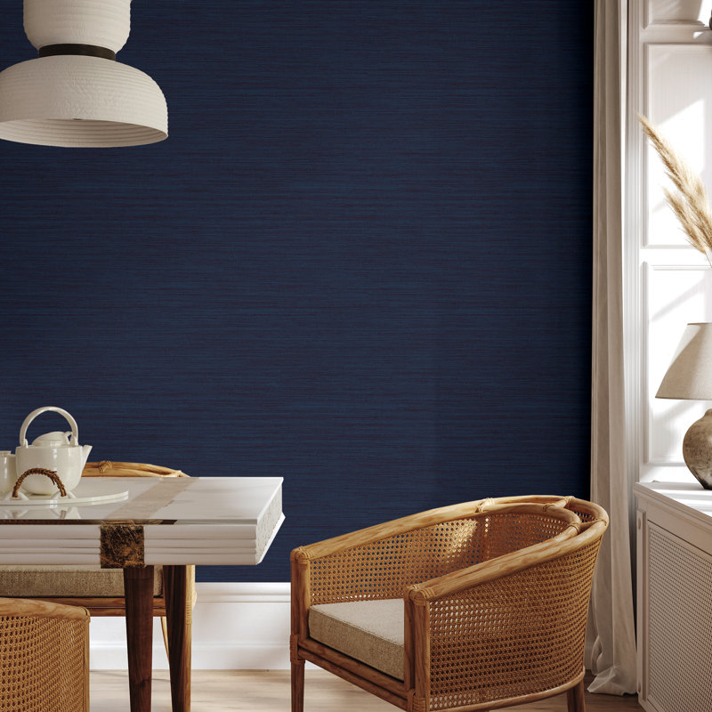 Montaldi 16.5' L x 20.5" W Textured Peel and Stick Wallpaper Roll, Salmon