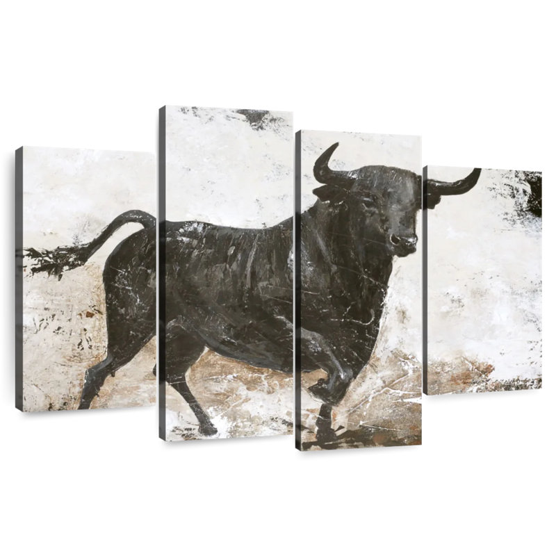 Brampt Black Bull, 22" H x 36" W