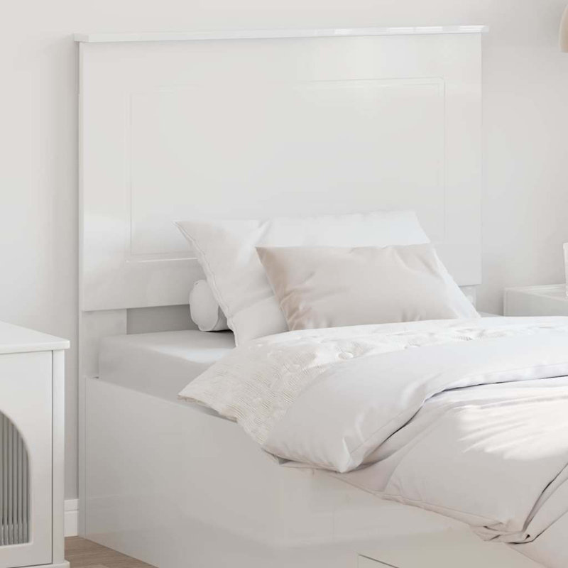 Headboard, Gloss White, Twin
