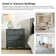 Commode d'appoint en bois massif avec station de charge Archaun