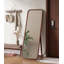 Miroir moderne autoportant complet en bois à bord arrondi pour la décoration de chambre à coucher-529100353