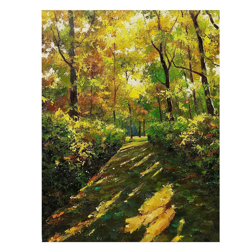 Sentier forestier | Huile sur toile | Peinture pour décoration murale