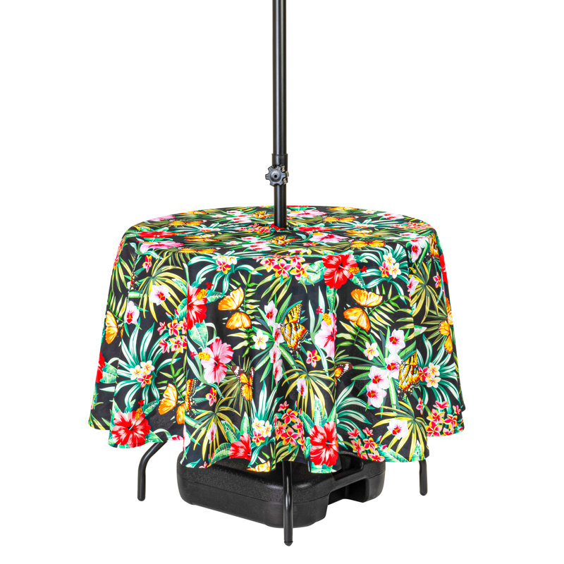 Akeil Floral Water Repellent Tablecloth, 180cm W x 180cm L