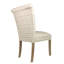 Chaise d’appoint rembourrée à ressorts roll back