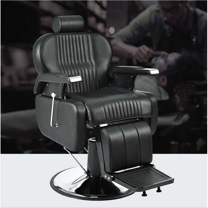 Fauteuil de coiffeur inclinable robuste, fauteuil de coiffeur inclinable hydraulique polyvalent pour salon de beauté, pivotant à 360 ° et réglable en hauteur, pour salon de coiffure et salon de beauté, équipement de coiffage spa