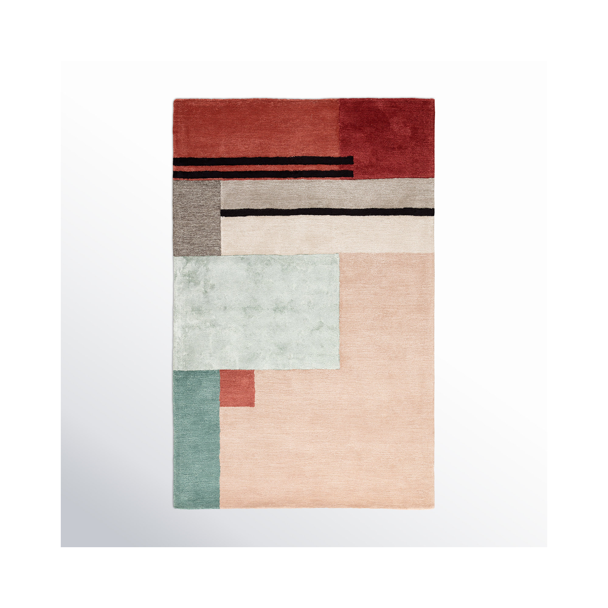 Runway Handmade Beige Rug, Rectangle 7'10" x 10'10"