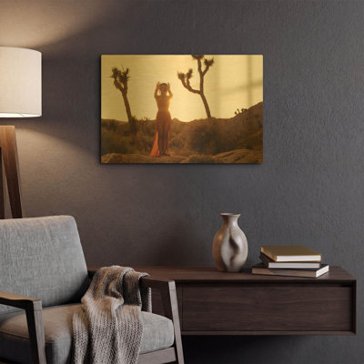 « Prêtresse du désert » par Elena Ray, tableau mural en métal doré, 61 x 41 cm