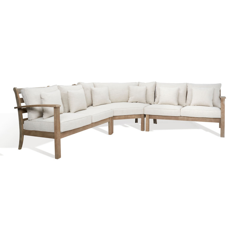 Rosabecca Patio Sectional Sofa, Beige