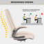 181kg Capacity  Ergonomic PU Leather Office Chair, Adjustable Lumbar Support & Flip-Up Arms-885265491
