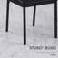 Kulsum 46cm H Tufted Upholstered Full Back Side Chair in Black