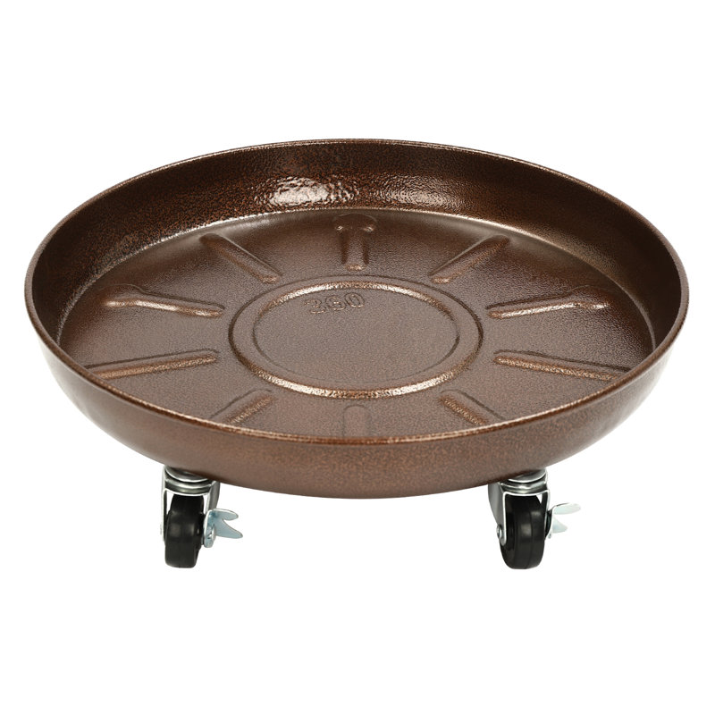 Support pour plante en fer 2 pièces 14 "Aagna, Bronze