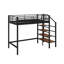 Lit mezzanine simple en métal avec tablette-99016606