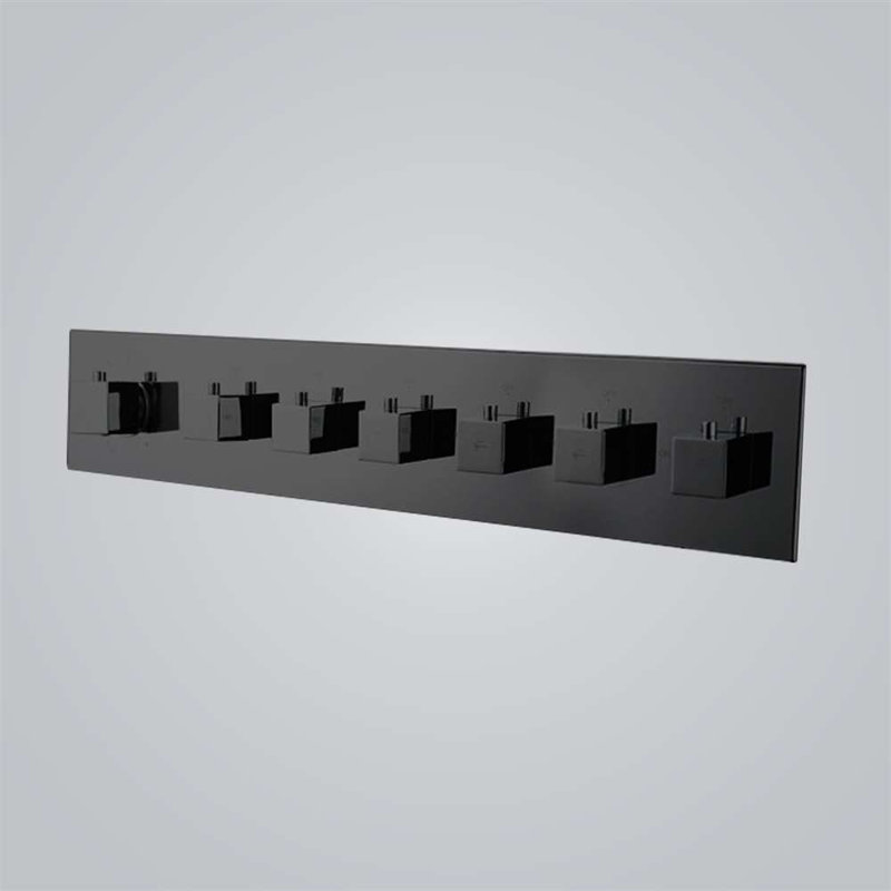 Mélangeur de douche horizontal à 6 fonctions Sarzana Un contrôle polyvalent et élégant pour votre expérience de douche
