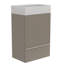 Meuble-lavabo sur pied rayé en cachemire 20 po avec lavabo en céramique, armoire de salle de bain autoportante, KD, meuble-lavabo-1651915104