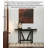 Wabi Sabi Black Solid Wood Console Table, Geometric X-Shaped Support Angular Narrow Entryway Sofa Table For Hall Wall Display Storage