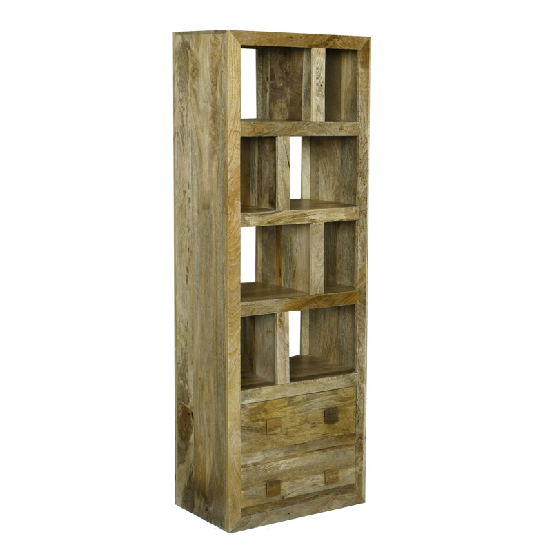 Quinton 180cm H x 60cm W Solid Wood Standard Bookcase, Light