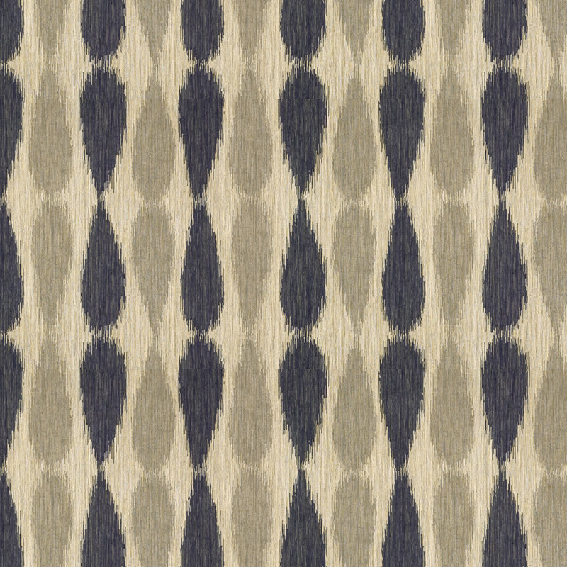 Allegra Hicks II Ikat Drops Fabric, Midnight