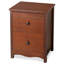 Table de chevet en pin massif avec finition peinte 2 tiroirs l 17,7 po-2054123623