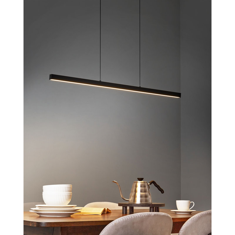CANDELERO 1 - Light Matte Black LED Linear Pendant