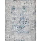 Vintage Looms Light Blue/Beige Polyester powerloom Area Rug