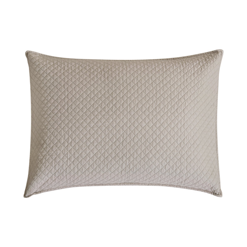 Couvre-lit léger réversible en coton Kya, Grand couvre-lit / couvre-lit + 2 taies décorativ, Gris