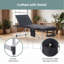 Structure de table de massage en aluminium pliable 3 fois avec hauteur réglable + masseur pour le cou-131564645