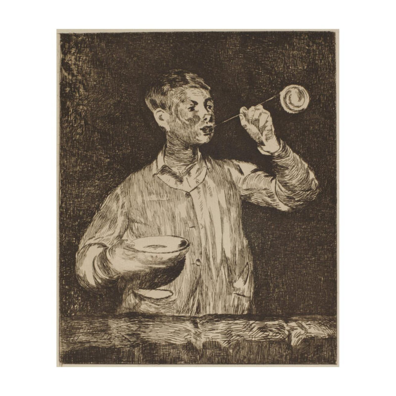 L’Enfant aux Bulles de Savon - Édition giclée, H 28 po x l 22 po