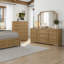 Commode 5 tiroirs Deemston avec tiroir supérieur doublé de feutre et tiroir inférieur doublé de cèdre - Finition cajou-2050357620