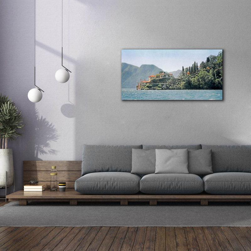 «Villa Del Balbianello» par Brooke T. Ryan, H 30 po x l 60 po x P 1,5 po