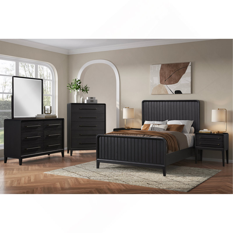 Lit Premium - poivre, Noir, Lit simple