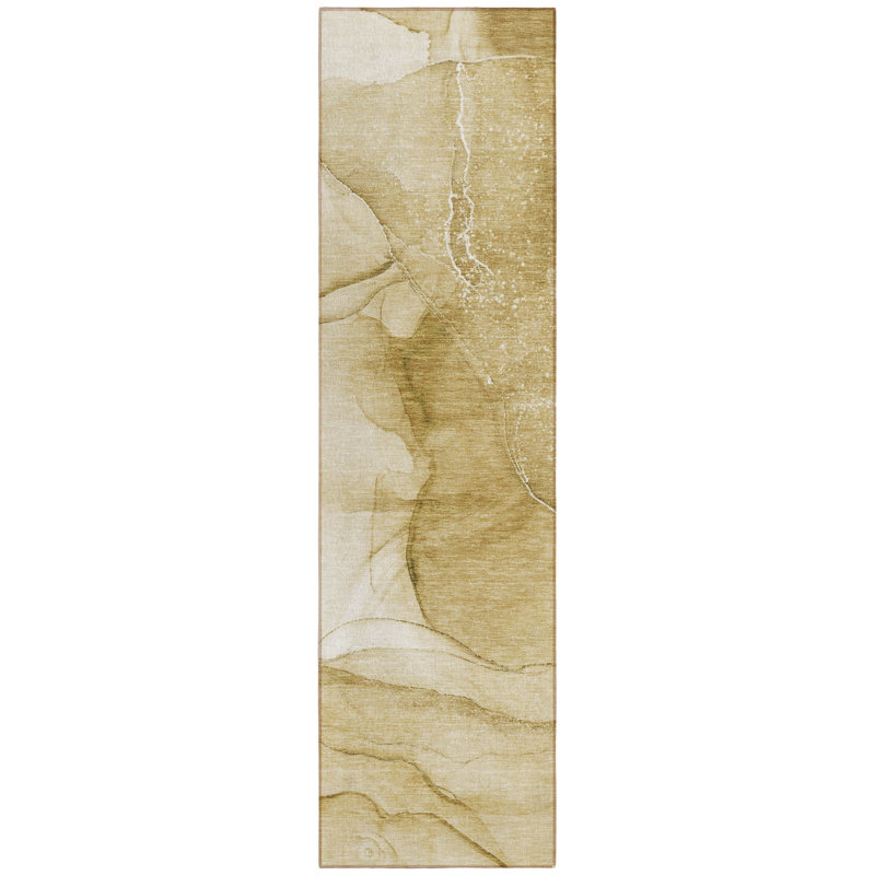 Tapis de couloir d'extérieur 8 po beige