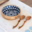 Ensemble de 3 assiettes à salade en bois de manguier de lotus fabriqué à la main Wildon Home®