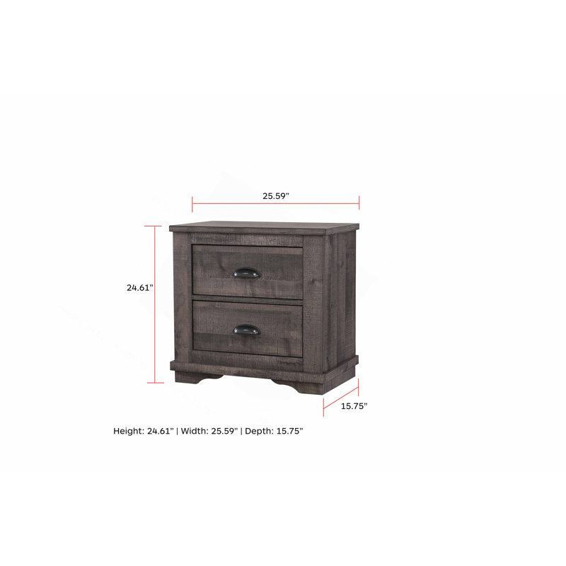 Nightstand - Dark Brown, Dark Brown