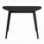Table de salle à manger rectangulaire 43 po, finition noire