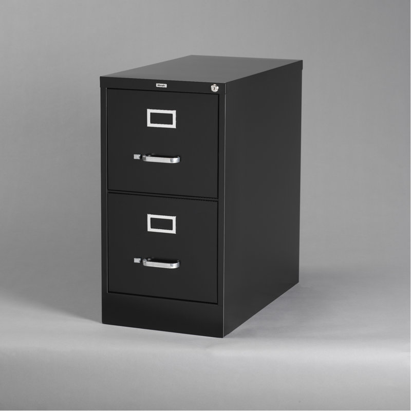 Scalise 15'' Wide 2 -Drawer Steel File Cabinet, Black