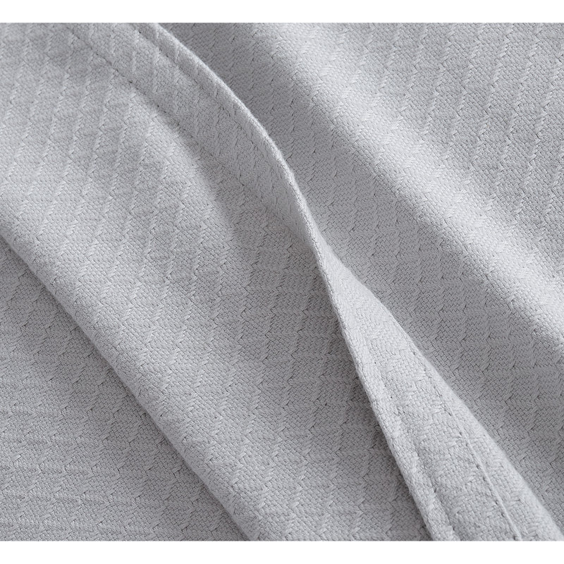Royal Velvet Dream Cotton Blanket, Gray, 108" W x 90" L