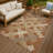 Machine Washable Indoor/Outdoor Chantille ACN2452 Geometric Rug-512766028-512766029