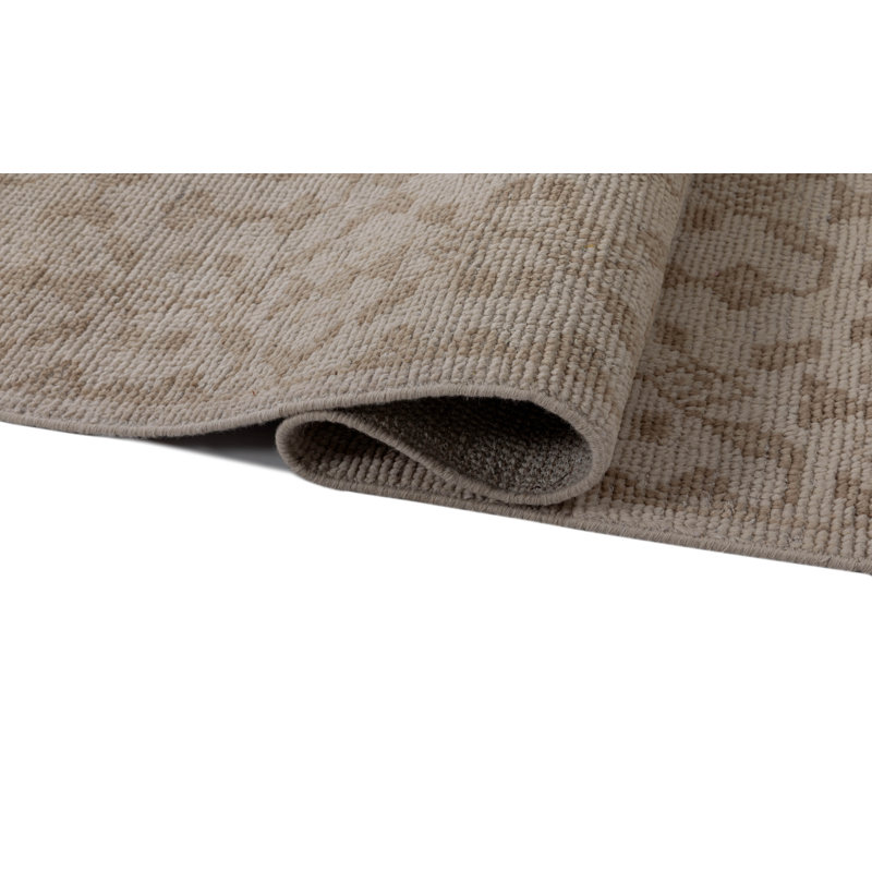 Tapis d'intérieur en laine noué à la main Vanna Villa, Ivoire ivoire, 3 pi x 5 pi