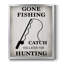 Toile encadrée de qualité supérieure «Gone Fishing» - prête à être accrochée-538904287-538904282