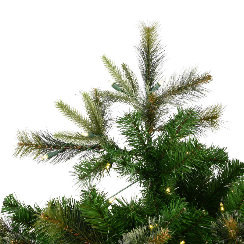 15' Cashmere Pine Christmas Tree with 3850 LED Lights with Stand, Warm White LED, 3' H